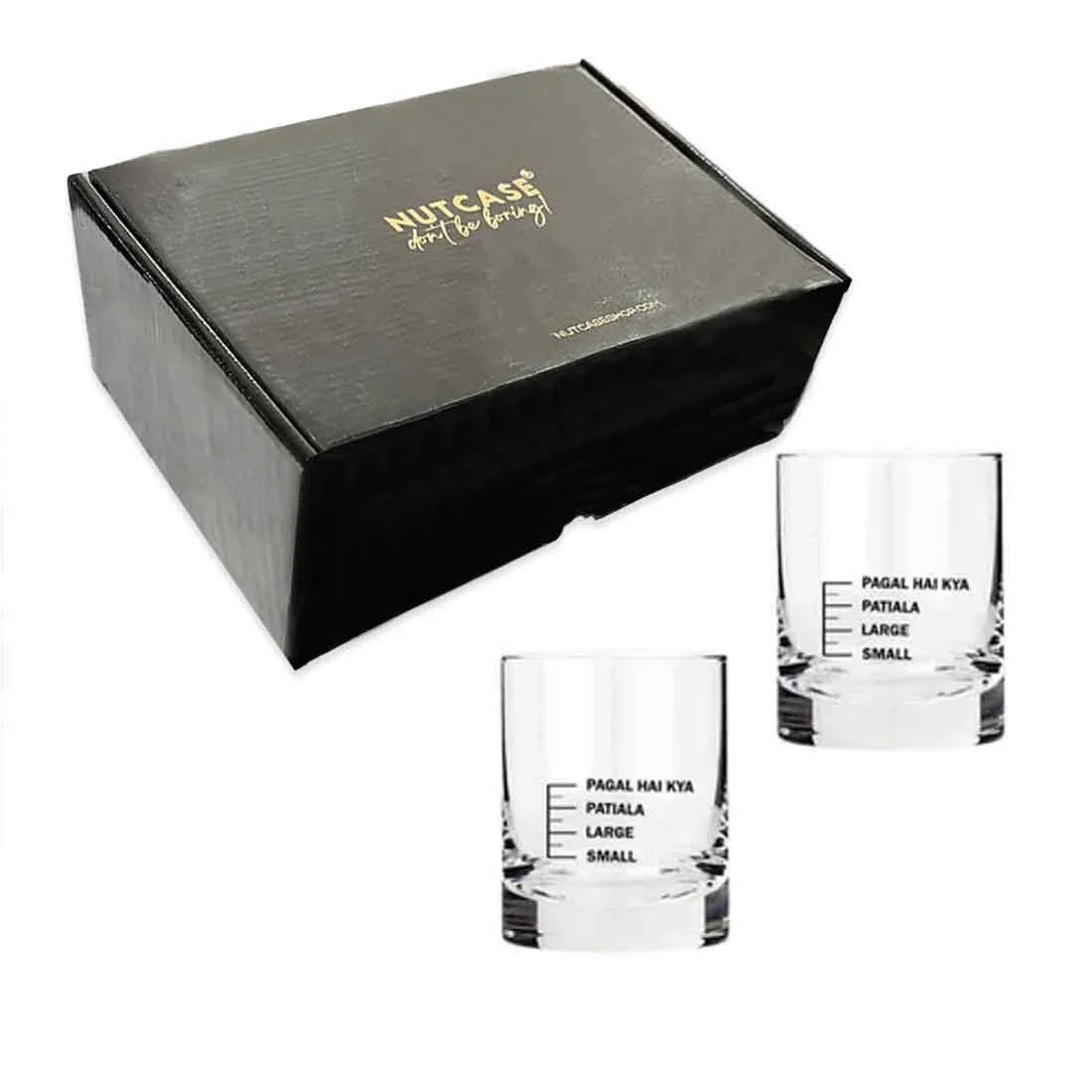 Diwali Gift Set with 2 Whiskey Glasses (Pagal Hai Kya) - Image 6
