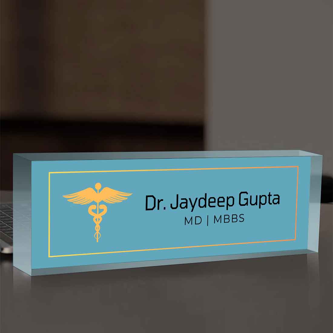 Doctor Desk Name Plate – Table Name Plate for Professionals Doctors - Image 2