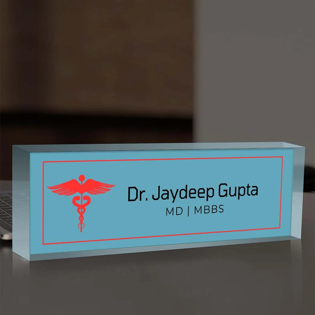 Doctor Desk Name Plate – Table Name Plate for Professionals Doctors - Image 4