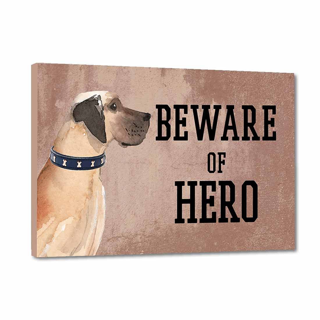 Personalized Dog Name Plates Beware Of Dog Sign - Great Dane