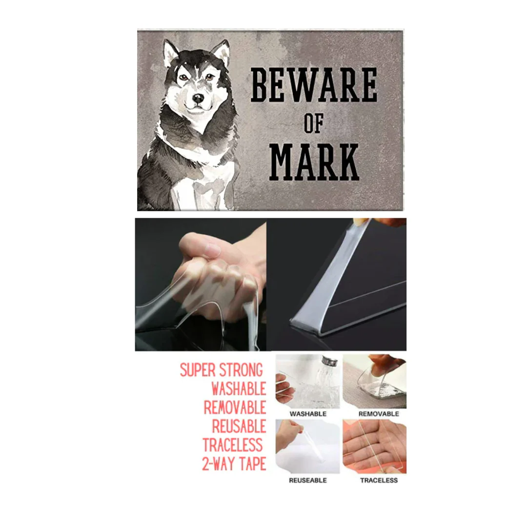 Personalized Dog Name Plates Beware Of Dog Sign - Malamute - Image 4
