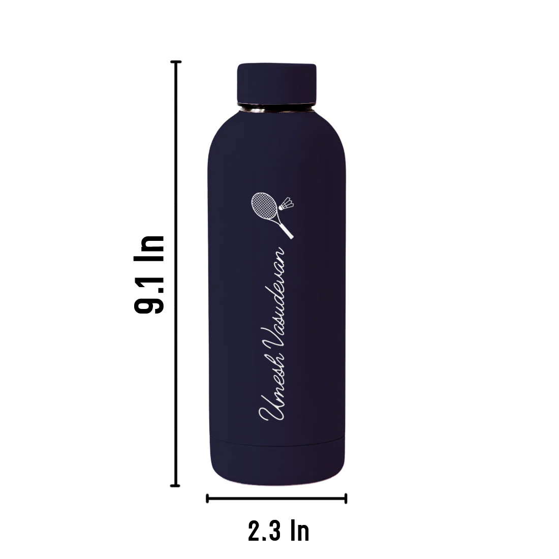 Double Insulated Name Bottle Stainless Steel Water Bottles for Travel Office Gym Home - BPA Free, Leakproof - Image 20