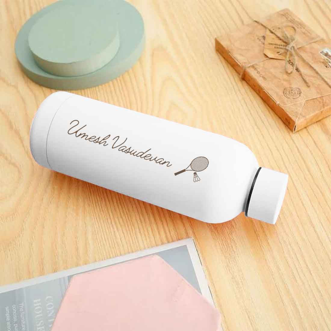 Double Insulated Name Bottle Stainless Steel Water Bottles for Travel Office Gym Home - BPA Free, Leakproof - Image 39