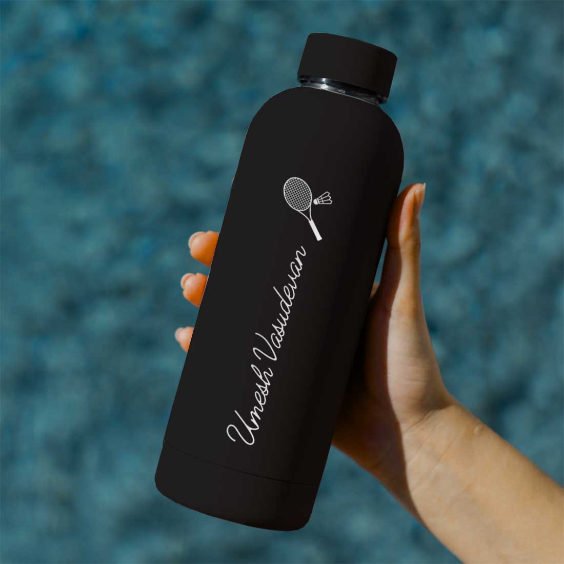 Double Insulated Name Bottle Stainless Steel Water Bottles for Travel Office Gym Home - BPA Free, Leakproof - Image 4