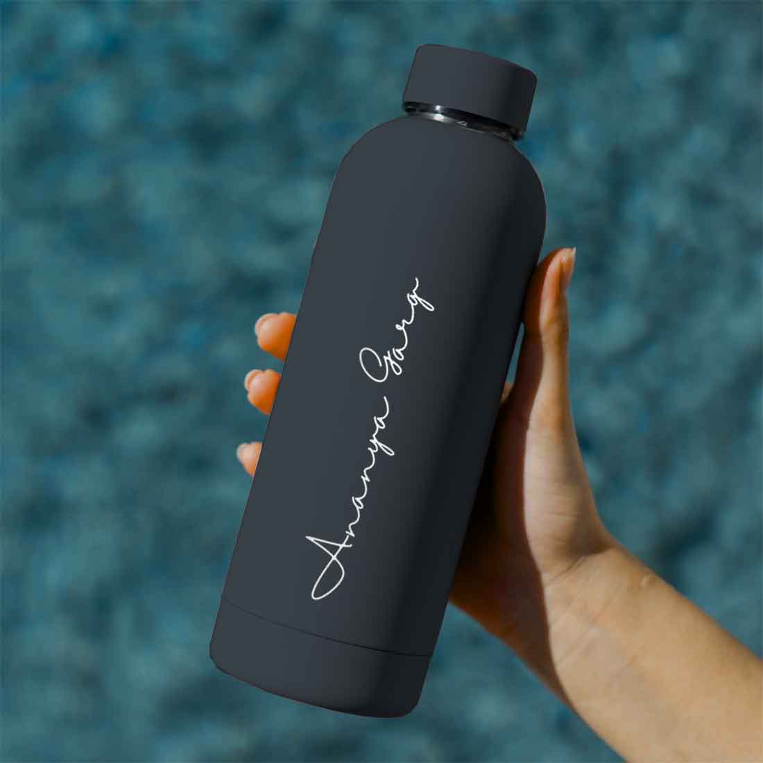 Double Insulated Water Bottle with Name 500ml Stainless Steel Bottles for Office Home Travel- BPA Free, Leakproof - Image 10