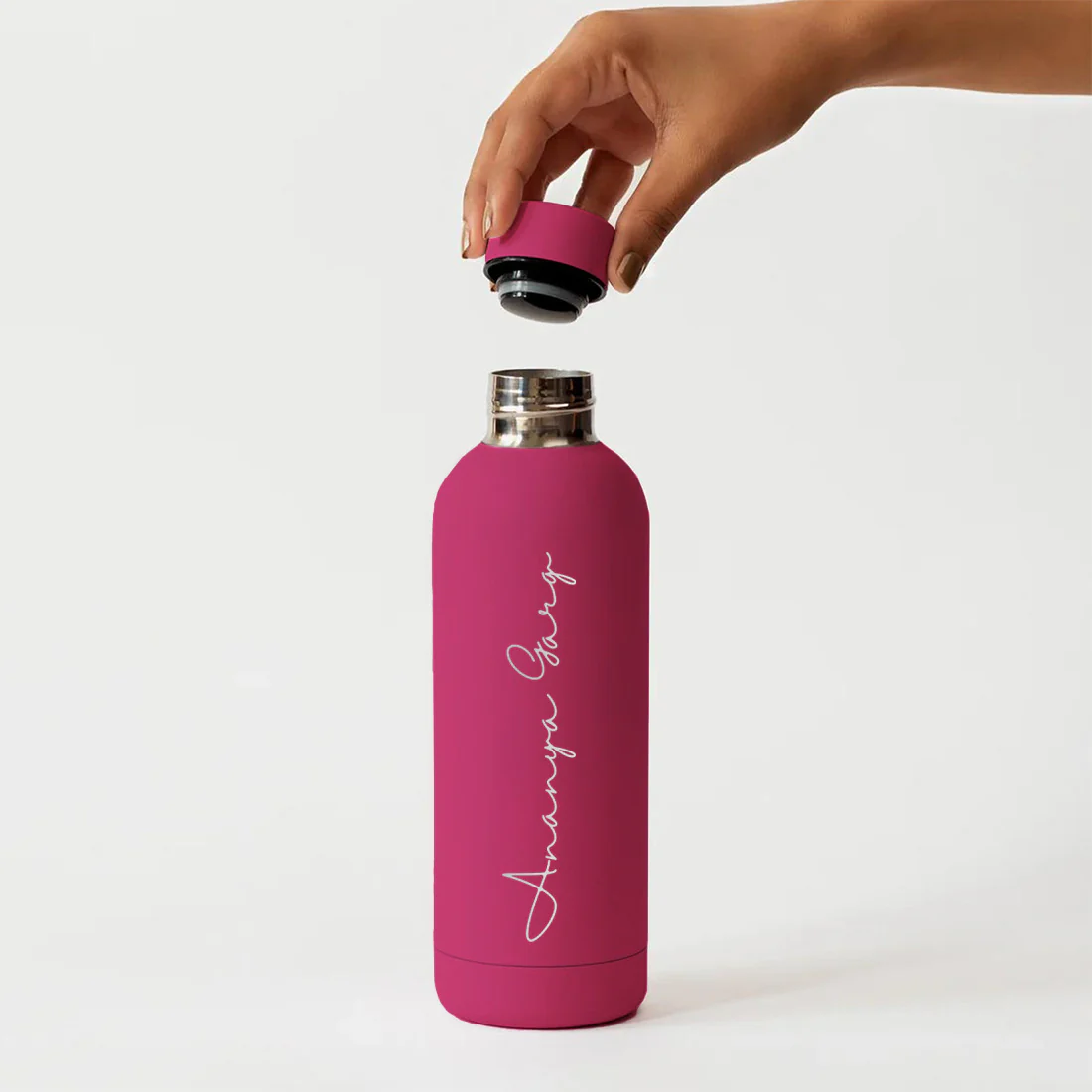 Double Insulated Water Bottle with Name 500ml Stainless Steel Bottles for Office Home Travel- BPA Free, Leakproof - Image 16
