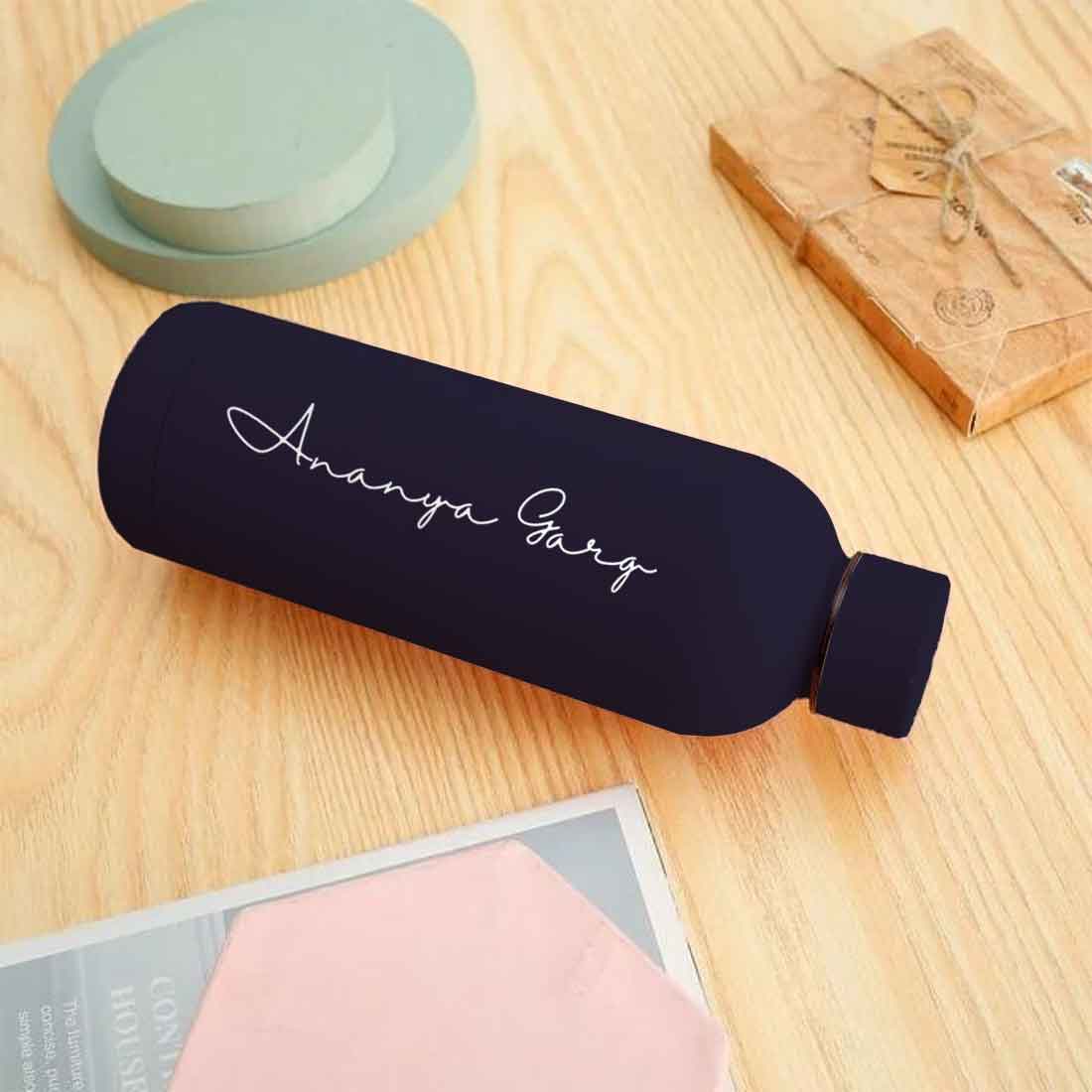 Double Insulated Water Bottle with Name 500ml Stainless Steel Bottles for Office Home Travel- BPA Free, Leakproof - Image 19