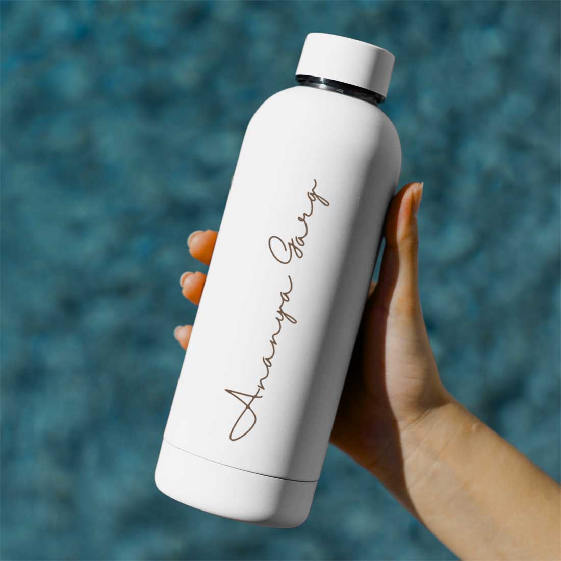 Double Insulated Water Bottle with Name 500ml Stainless Steel Bottles for Office Home Travel- BPA Free, Leakproof - Image 2