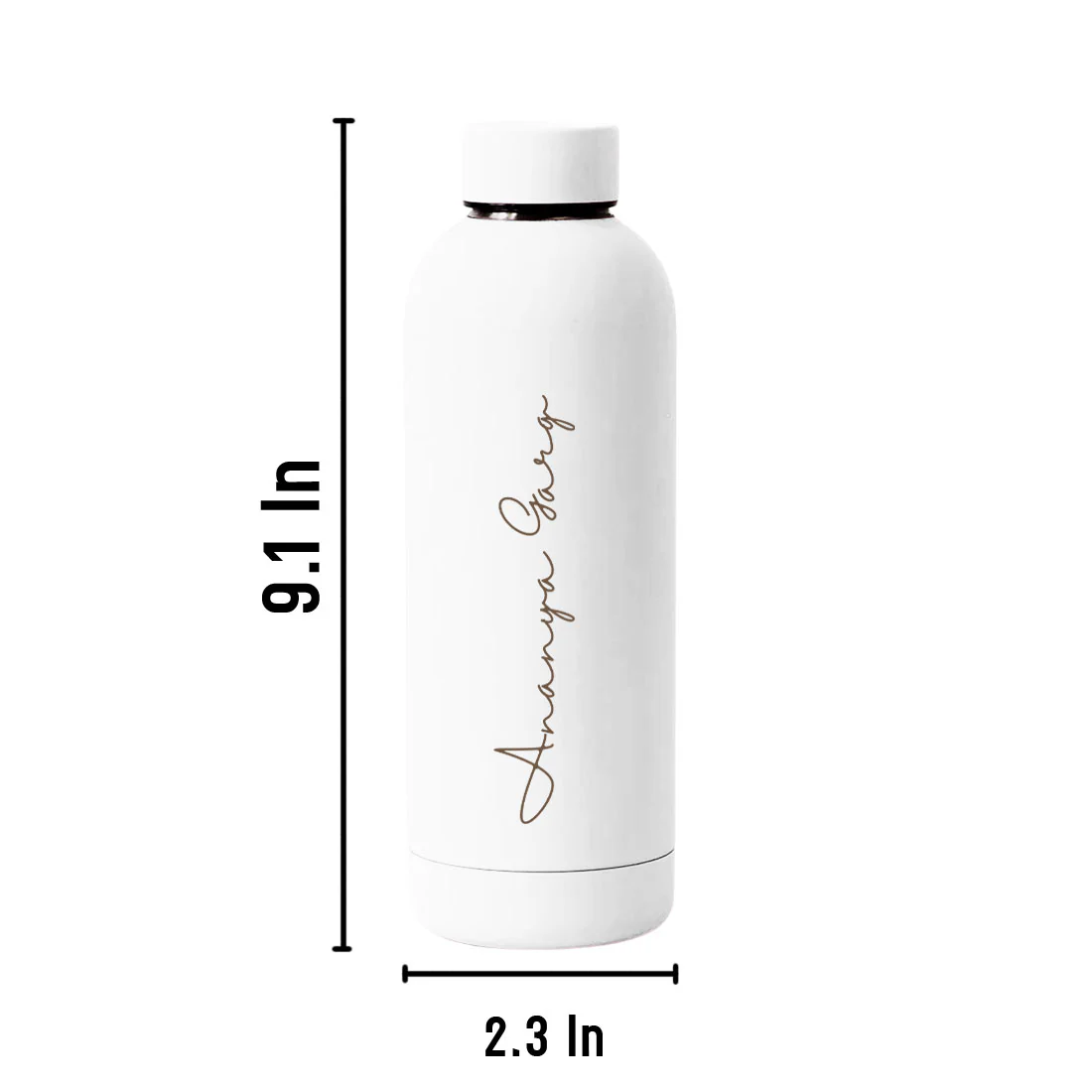 Double Insulated Water Bottle with Name 500ml Stainless Steel Bottles for Office Home Travel- BPA Free, Leakproof - Image 22