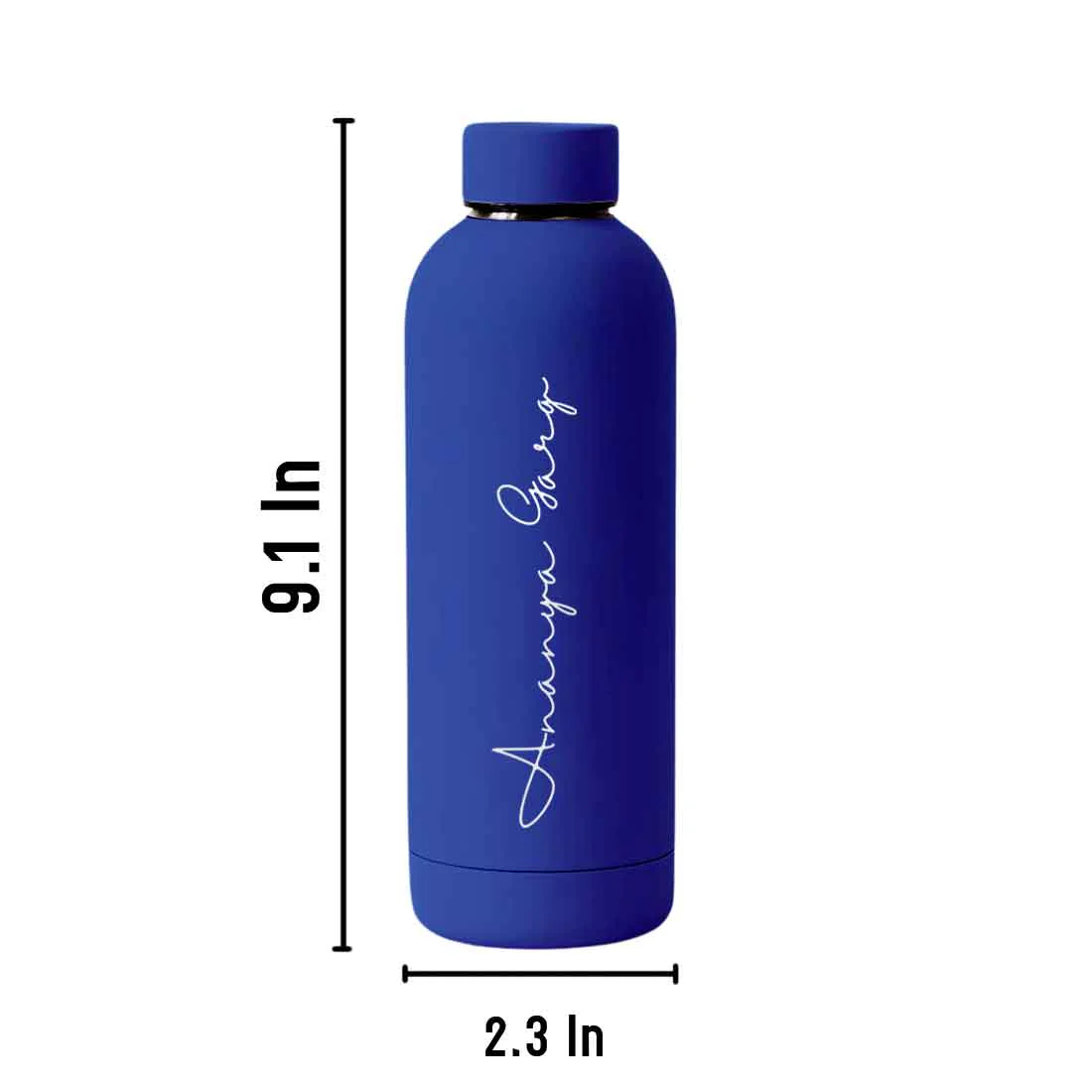 Double Insulated Water Bottle with Name 500ml Stainless Steel Bottles for Office Home Travel- BPA Free, Leakproof - Image 44