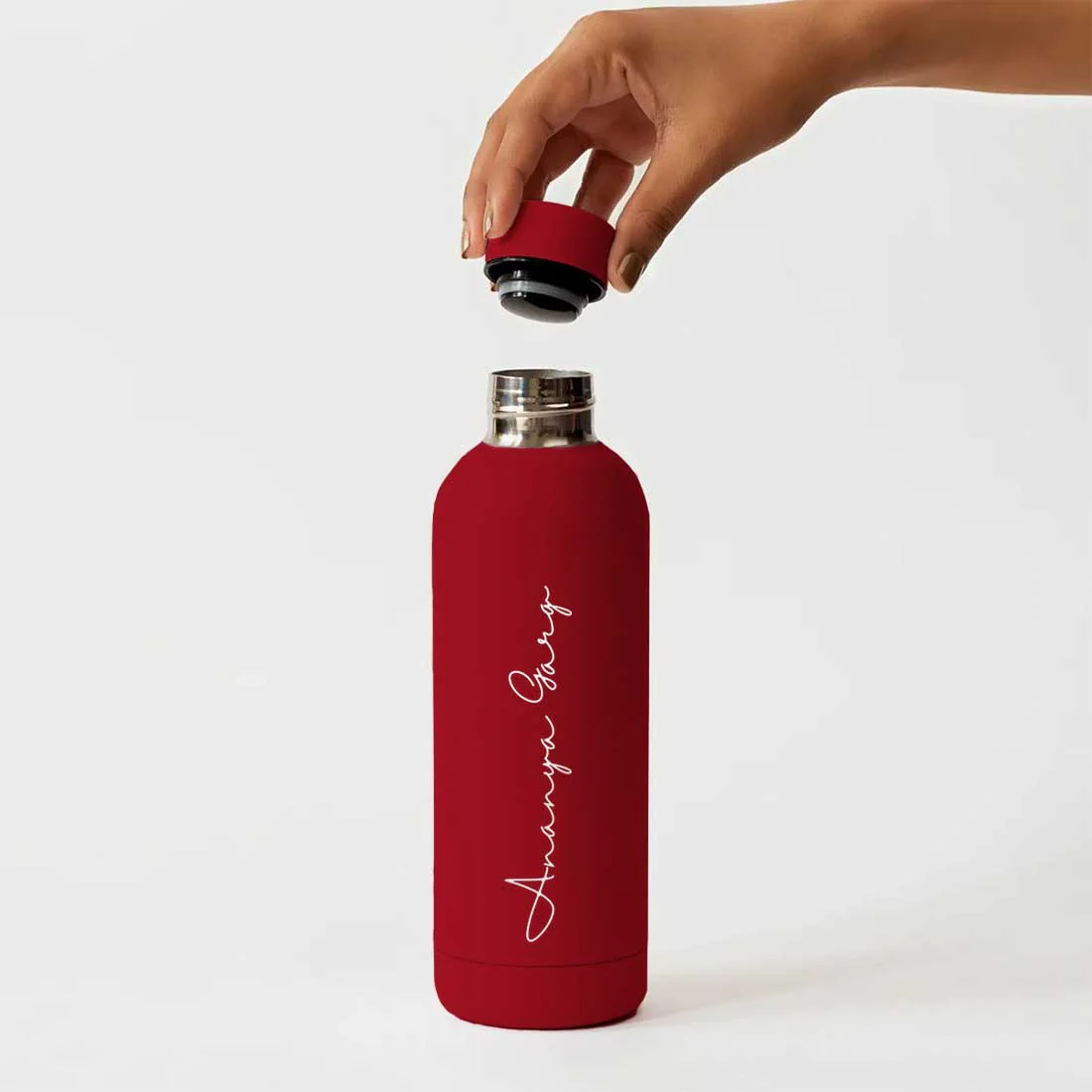 Double Insulated Water Bottle with Name 500ml Stainless Steel Bottles for Office Home Travel- BPA Free, Leakproof - Image 55