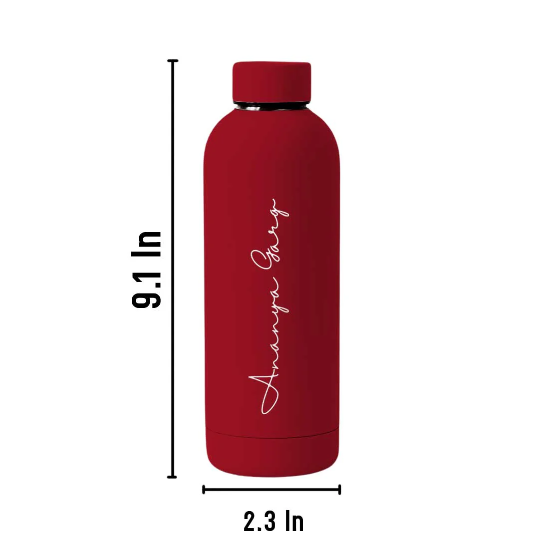 Double Insulated Water Bottle with Name 500ml Stainless Steel Bottles for Office Home Travel- BPA Free, Leakproof - Image 56