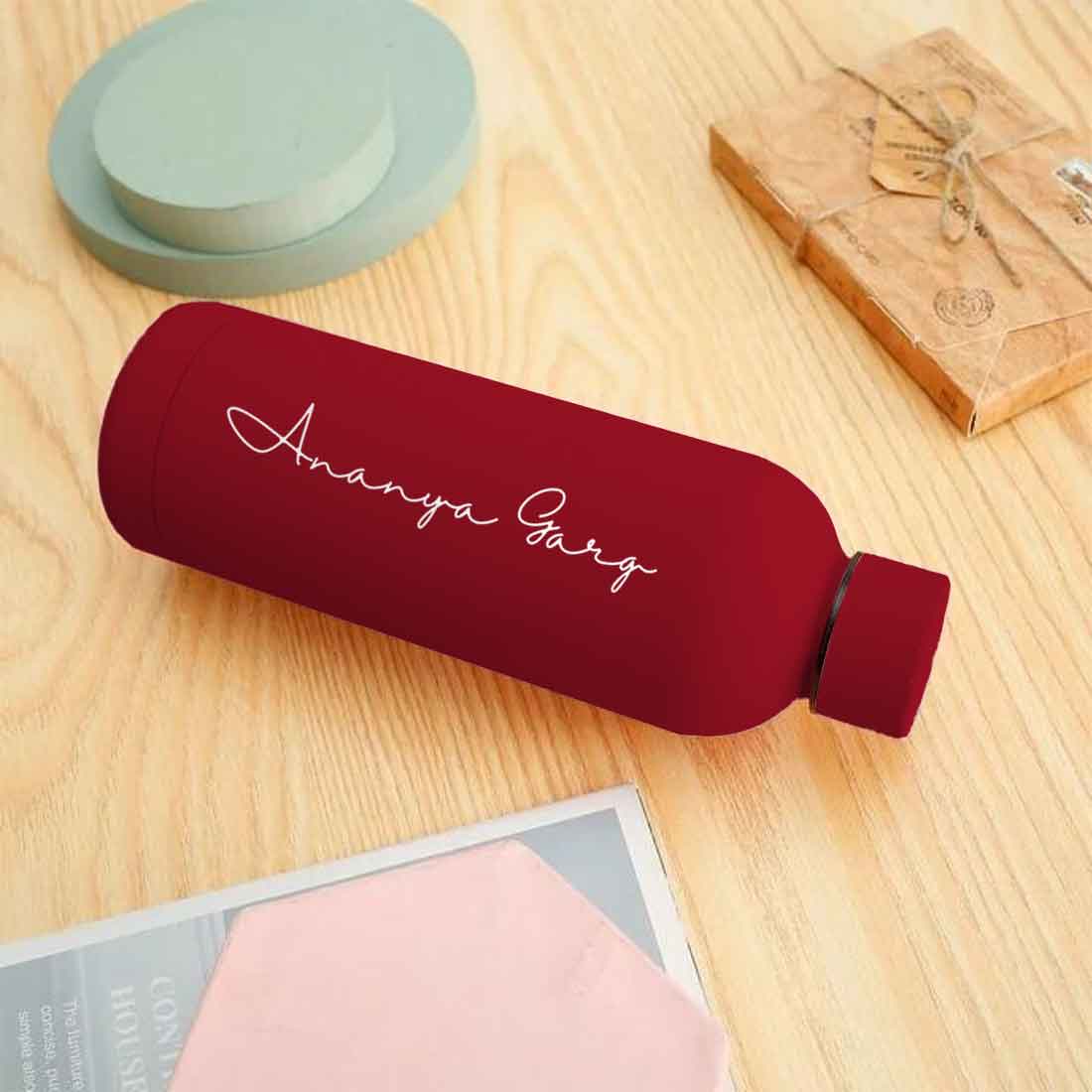 Double Insulated Water Bottle with Name 500ml Stainless Steel Bottles for Office Home Travel- BPA Free, Leakproof - Image 58