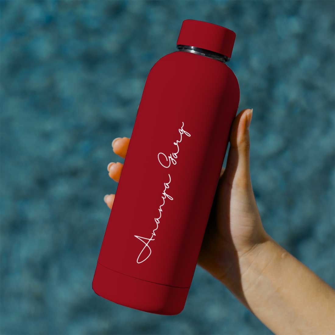 Double Insulated Water Bottle with Name 500ml Stainless Steel Bottles for Office Home Travel- BPA Free, Leakproof - Image 7