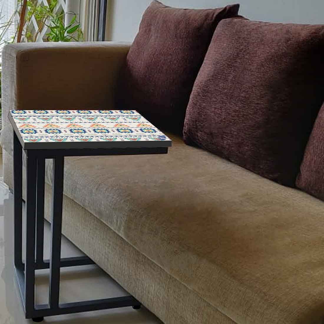 Outdoor Sofa C Table - Aztec Grey Pattern - Image 3