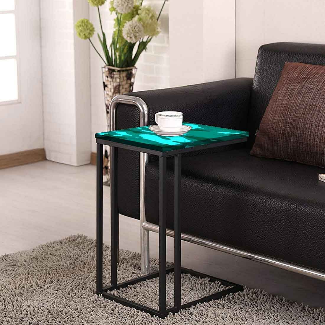 Outdoor C Shaped Table - Army Camouflage Green - Image 4