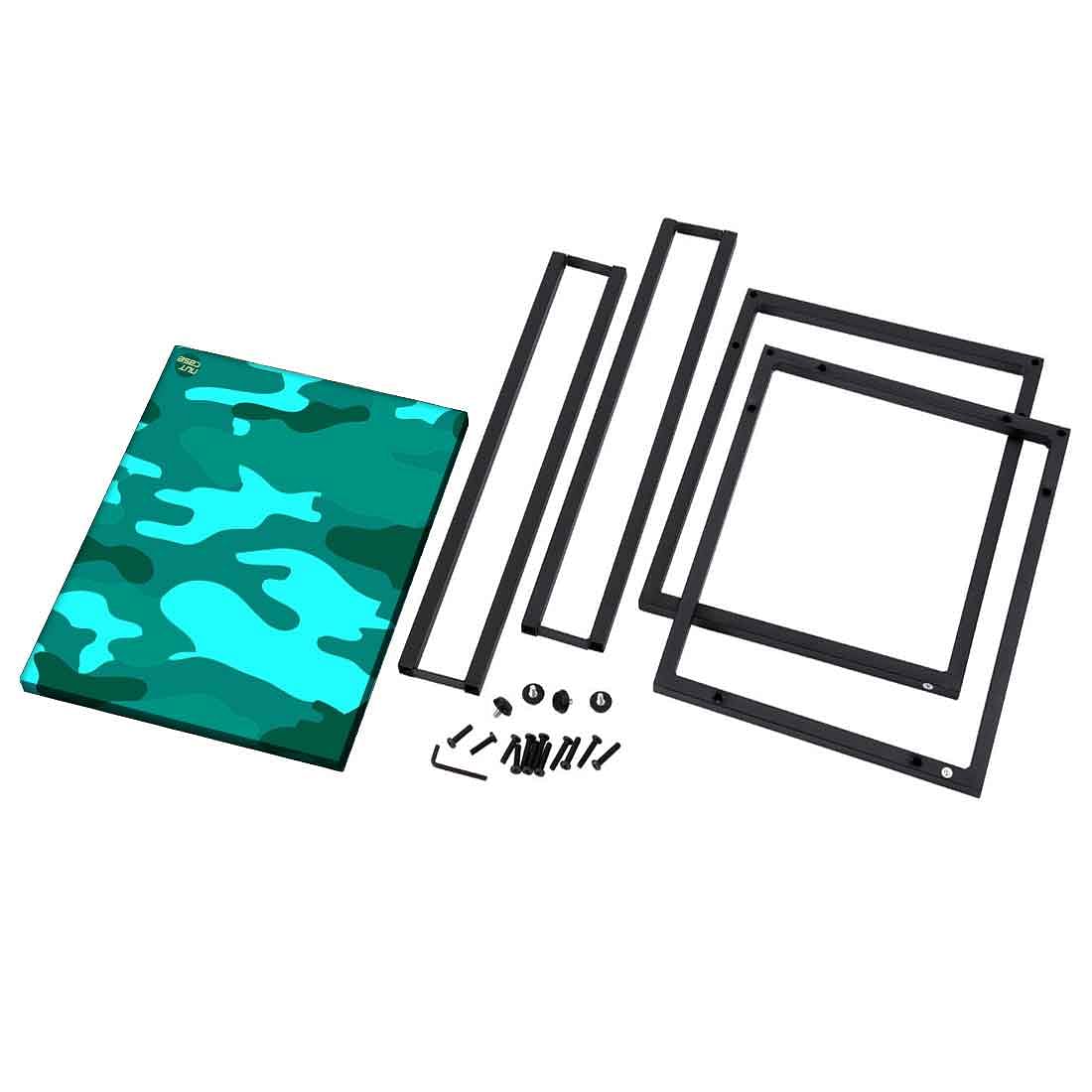 Outdoor C Shaped Table - Army Camouflage Green - Image 8