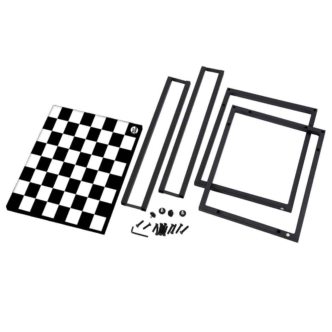Best C Shaped Table For Sofa - Black White Check - Image 8