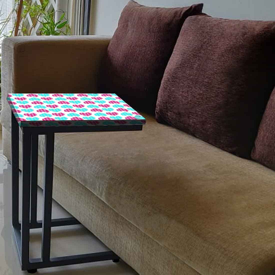 Best C Shaped Table For Sofa - Hearts Pink and Blue - Image 3