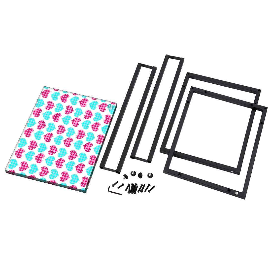 Best C Shaped Table For Sofa - Hearts Pink and Blue - Image 8