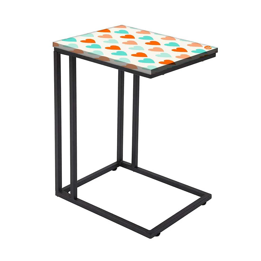 Designer Sofa Side Table - Colorful Heart - Image 2