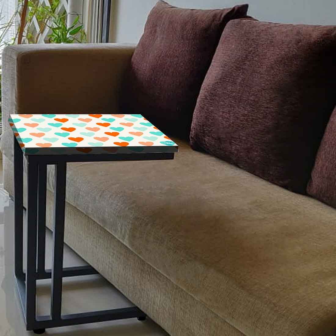 Designer Sofa Side Table - Colorful Heart - Image 3