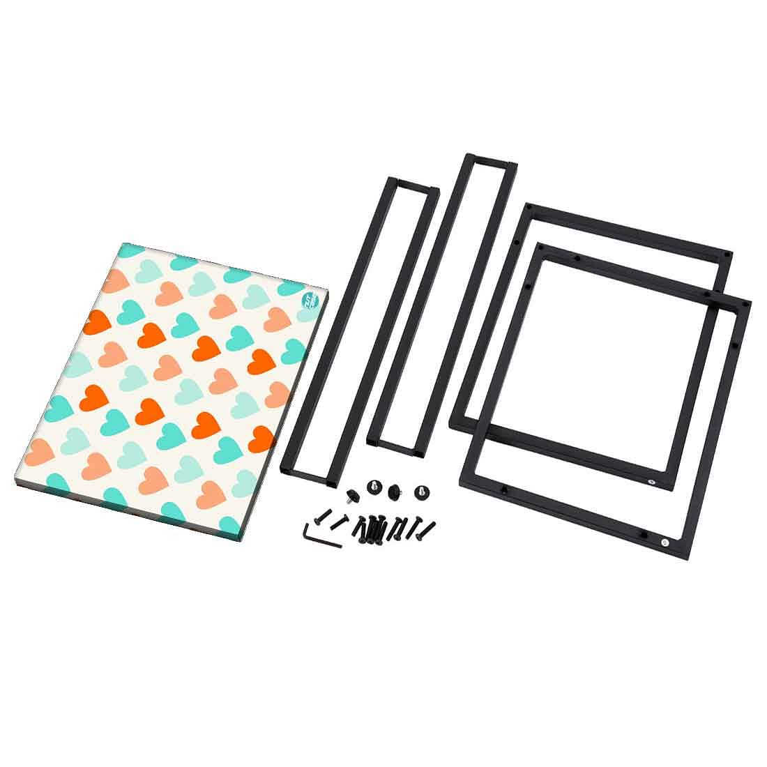 Designer Sofa Side Table - Colorful Heart - Image 8