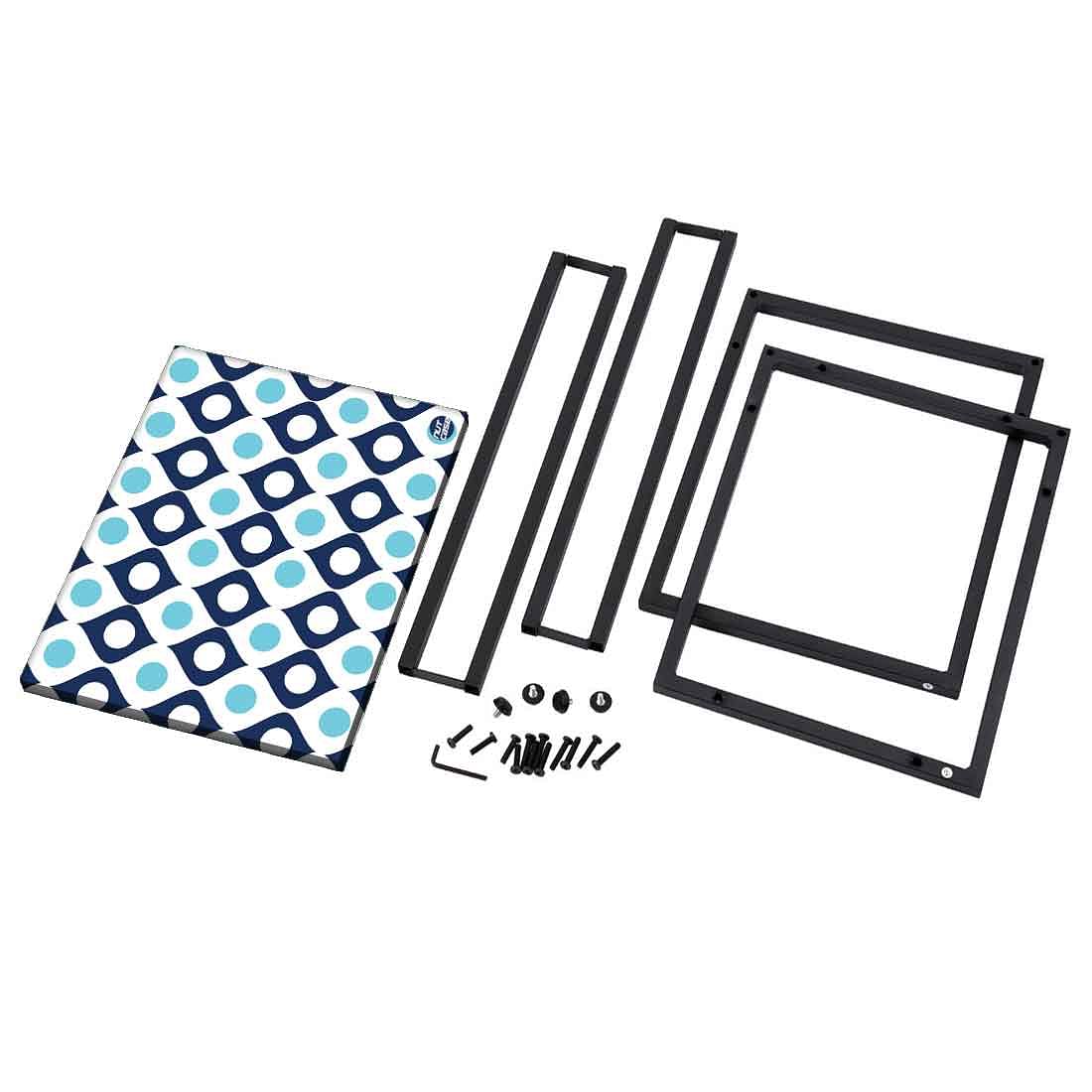 High-field Metal C Table For Sofa - Shades of Blue Retro - Image 8