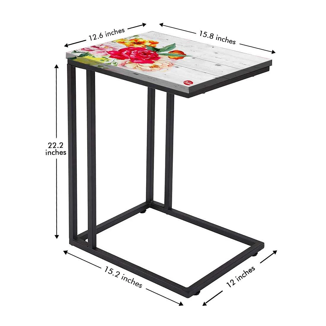 New Floral C Side Table - Vintage Flower - Image 5