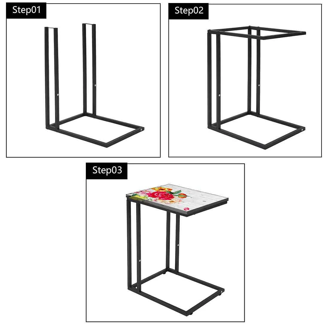 New Floral C Side Table - Vintage Flower - Image 7