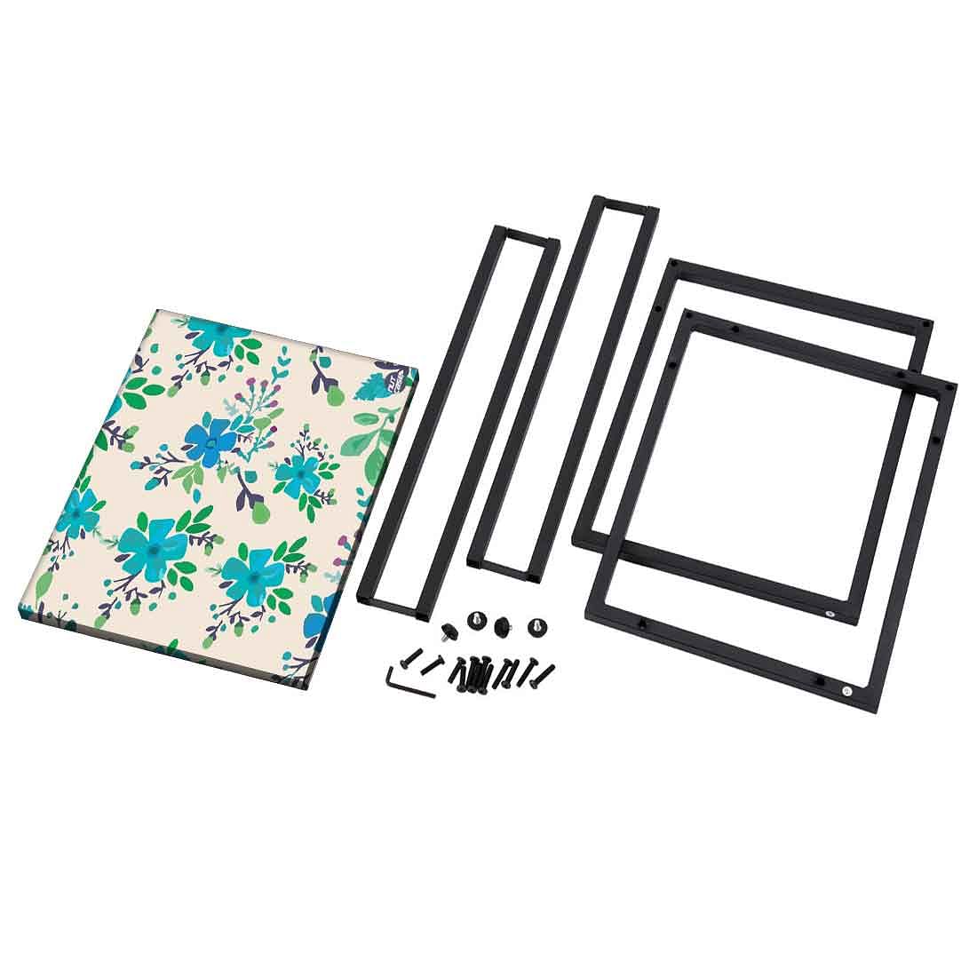 Floral C Shaped Table -  Blue Flower - Image 8