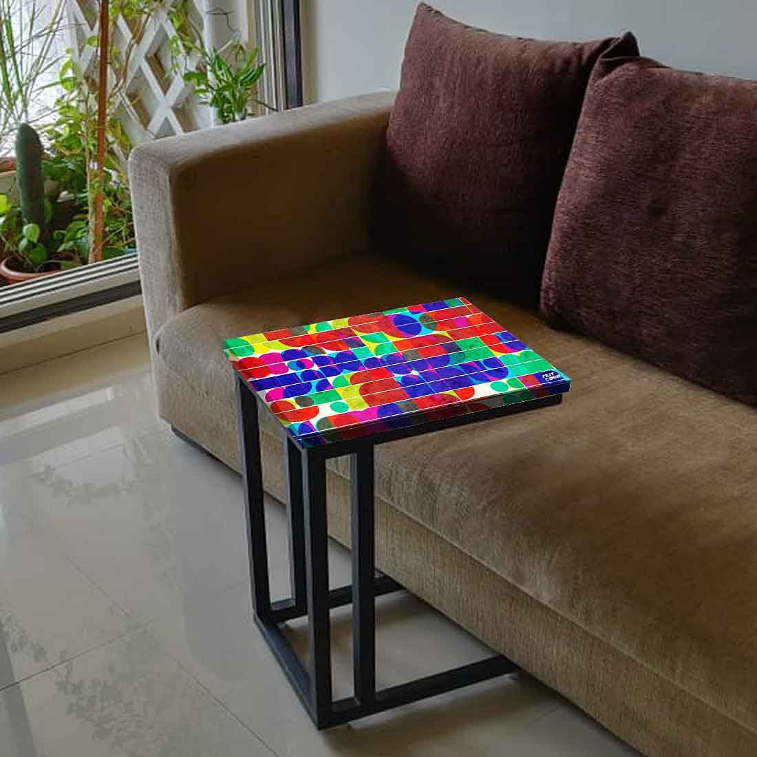 Black C Side Table For Sofa - Beautiful Pattern