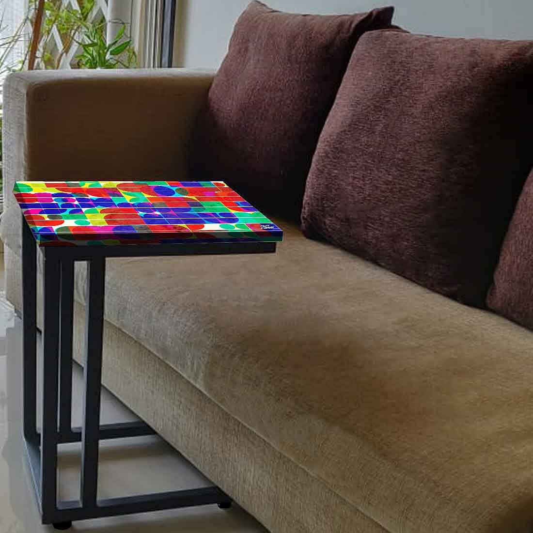 Black C Side Table For Sofa - Beautiful Pattern - Image 3