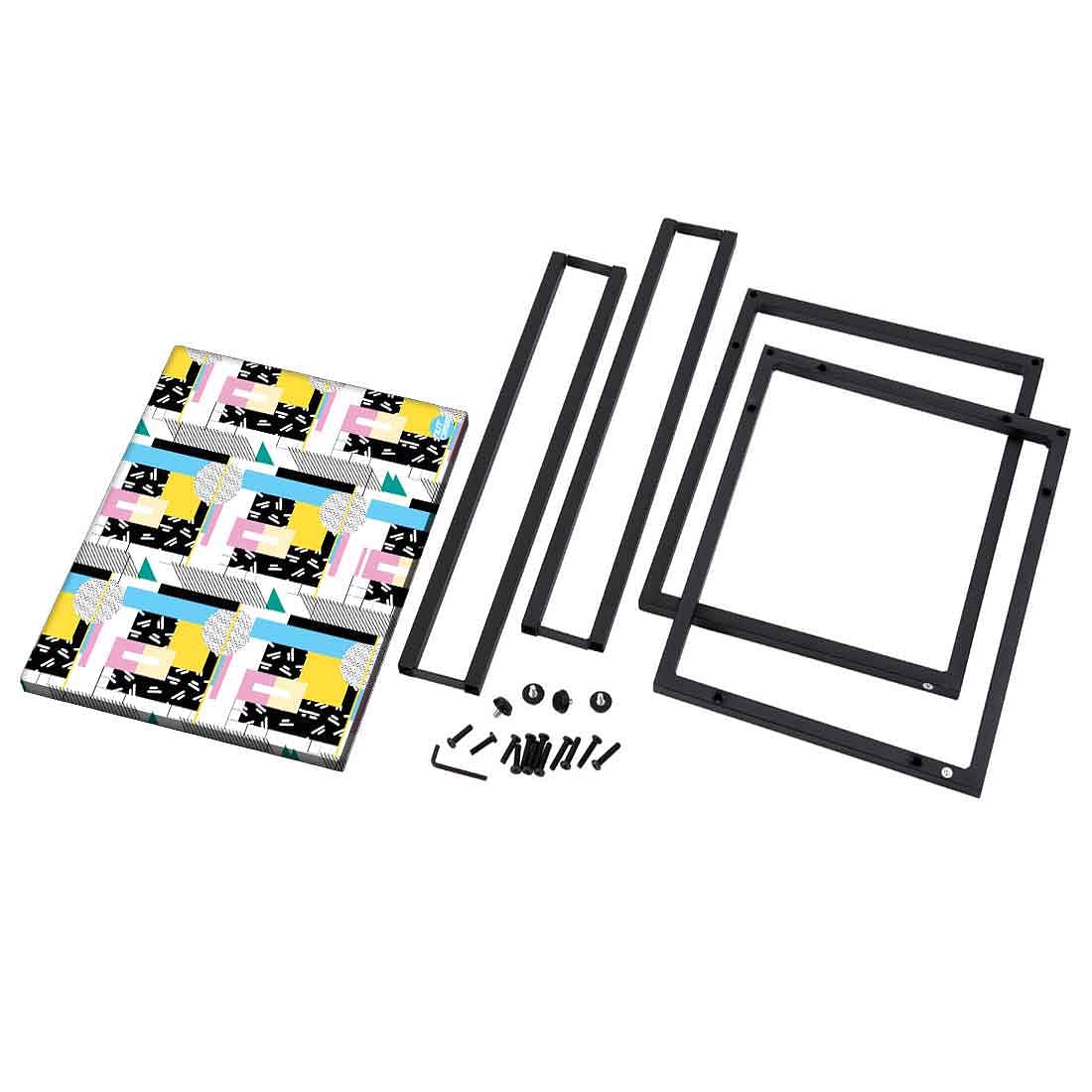 Modern C Shaped End Table - Mix Box Pattern - Image 8