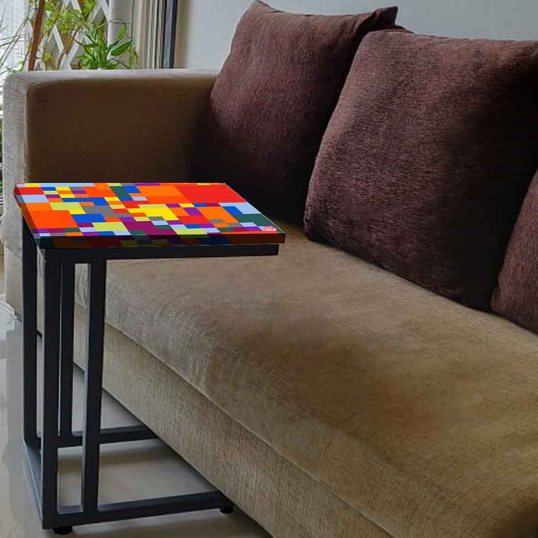 C Shaped End Table For Sofa  - Pattern - Image 3