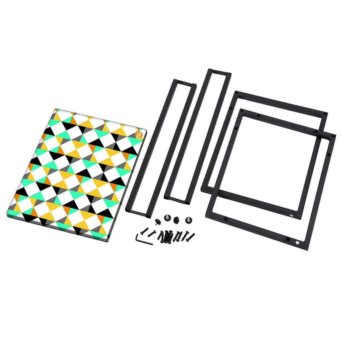 Metal Outdoor C Table For Sofa - Colorful Diamond Pattern - Image 8