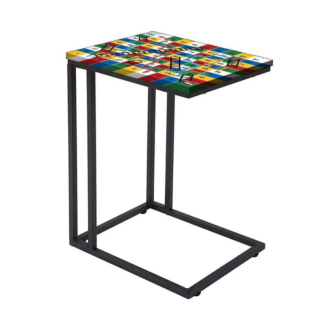 C Shaped Laptop Table for Kids -Snake & Ladder Multicolored - Image 2