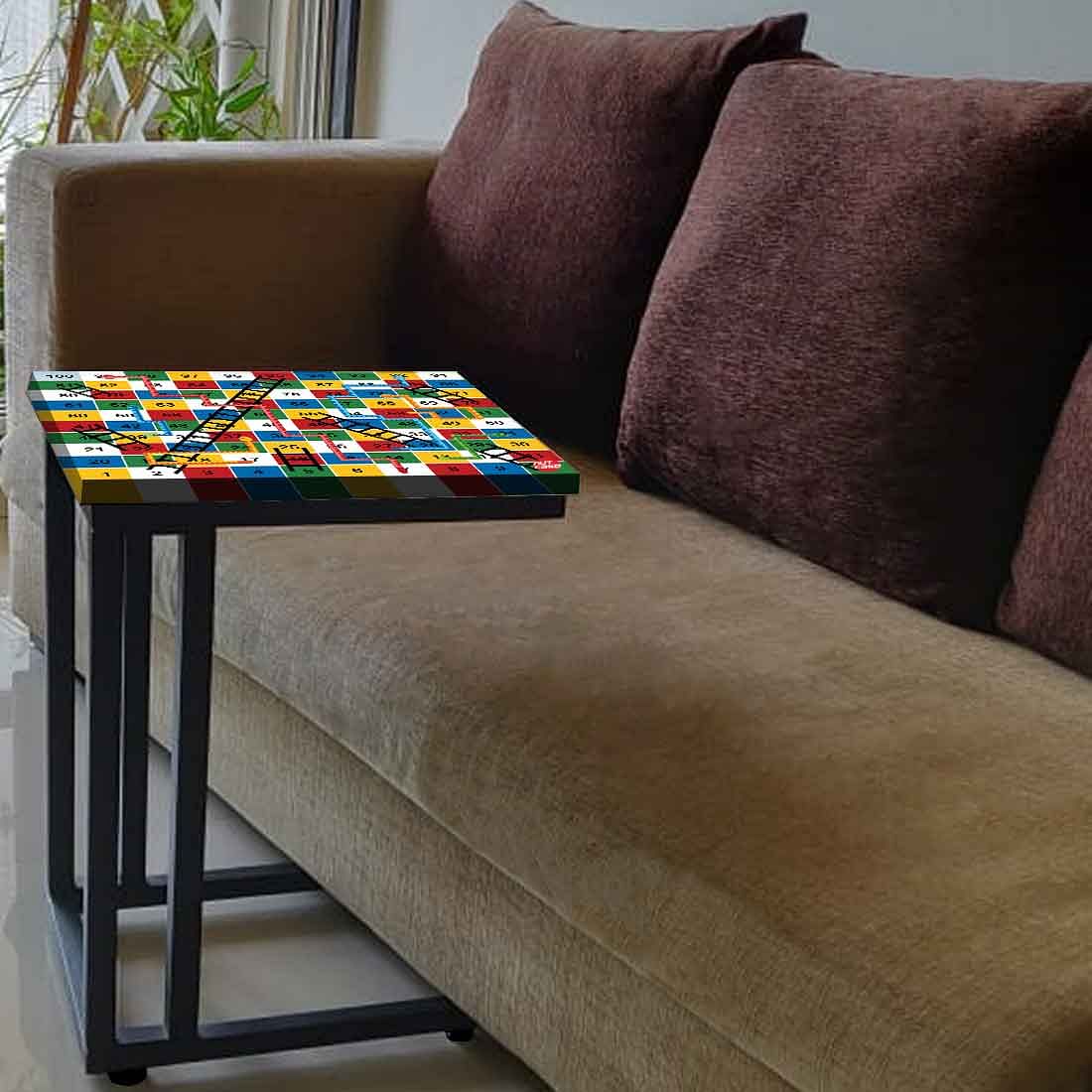 C Shaped Laptop Table for Kids -Snake & Ladder Multicolored - Image 3