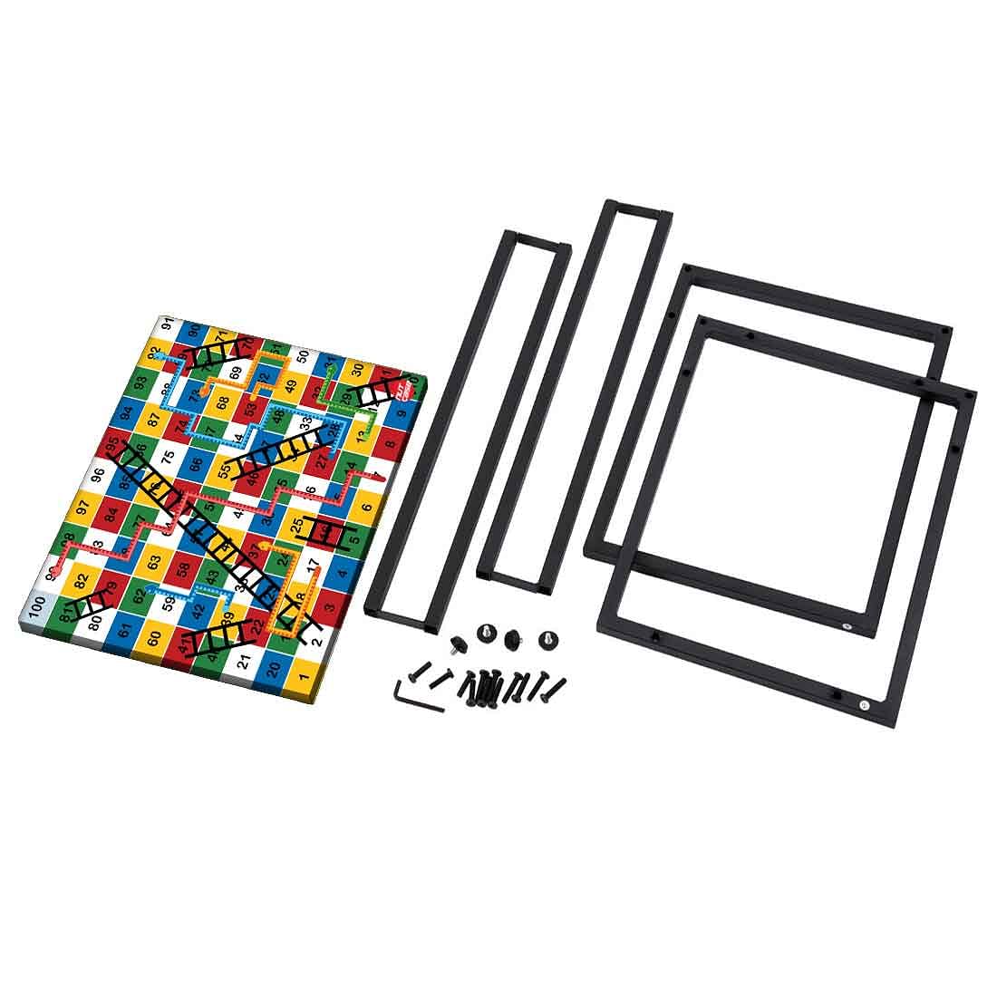 C Shaped Laptop Table for Kids -Snake & Ladder Multicolored - Image 8