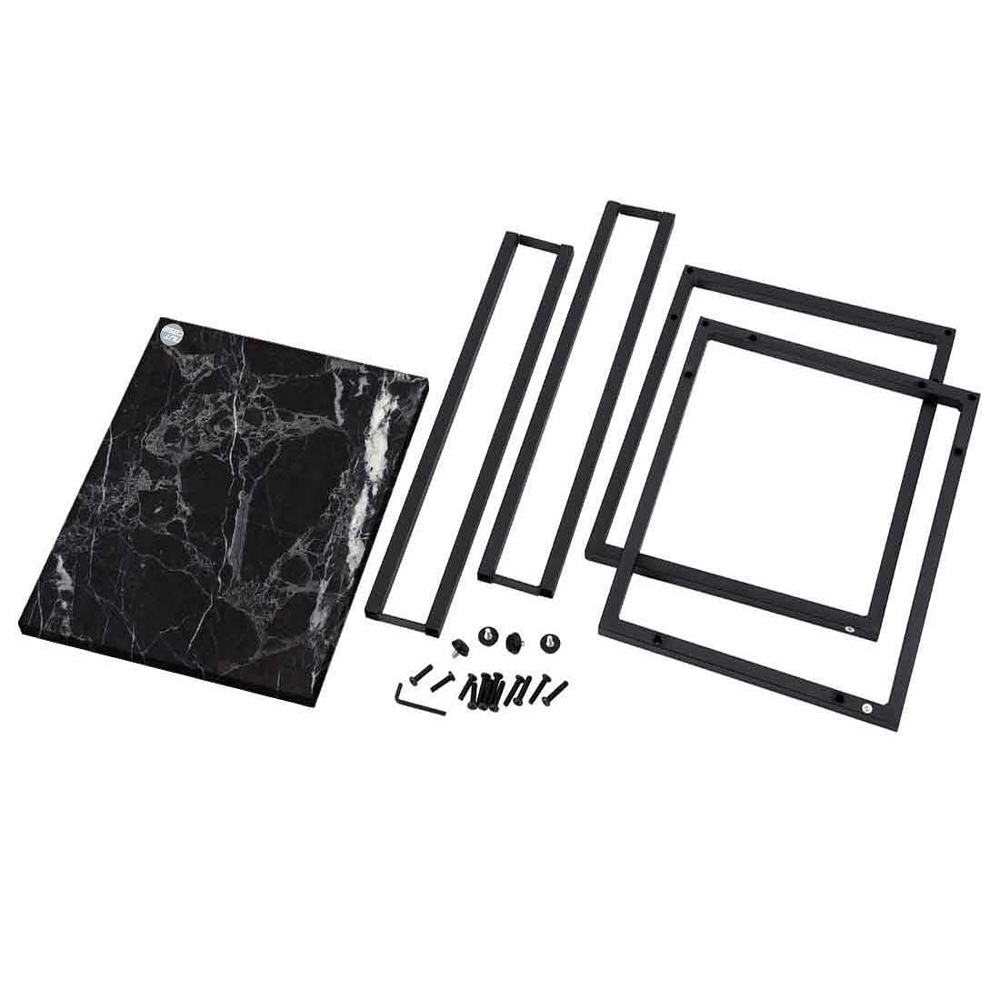 Marble C Metal Table -Digital Print - Not Real Marble -_Black Effect - Image 8
