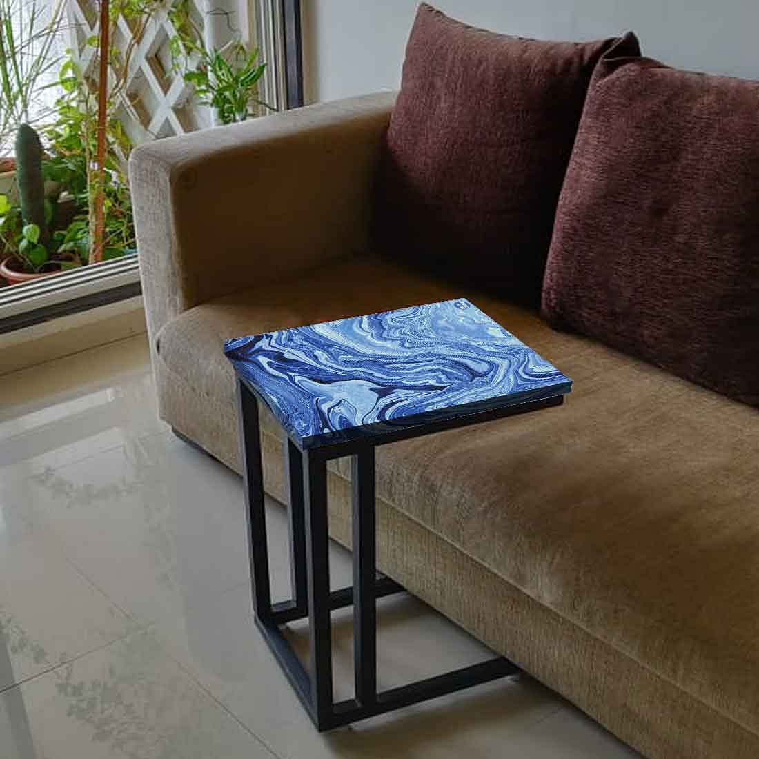 Latest Blue Marble C Table -Digital Print - Not Real Marble -_Blue Effect
