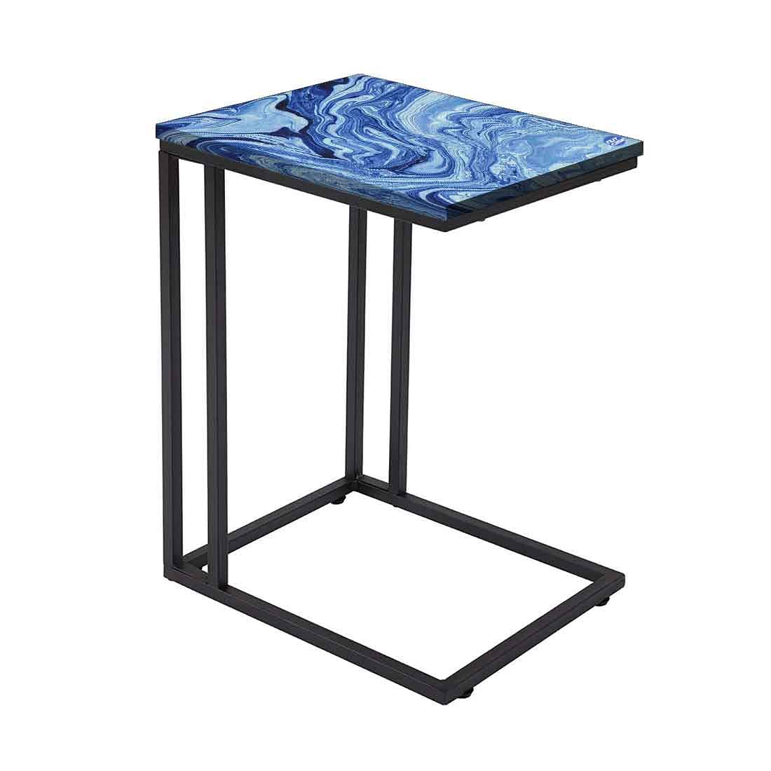 Latest Blue Marble C Table -Digital Print - Not Real Marble -_Blue Effect - Image 2