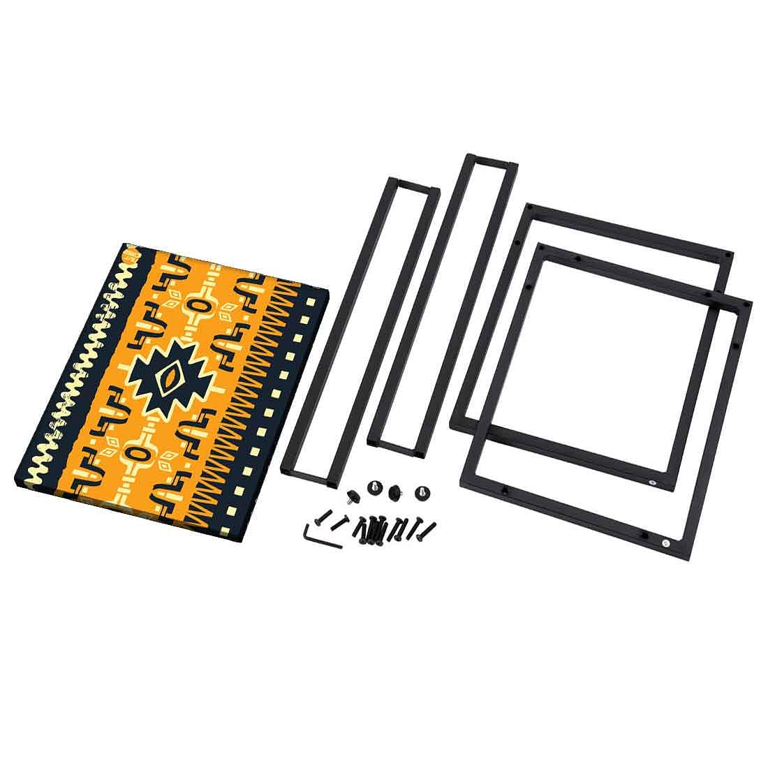 Metal C Shaped Table For Sofa - Beautiful Mexican Pattern - Image 8