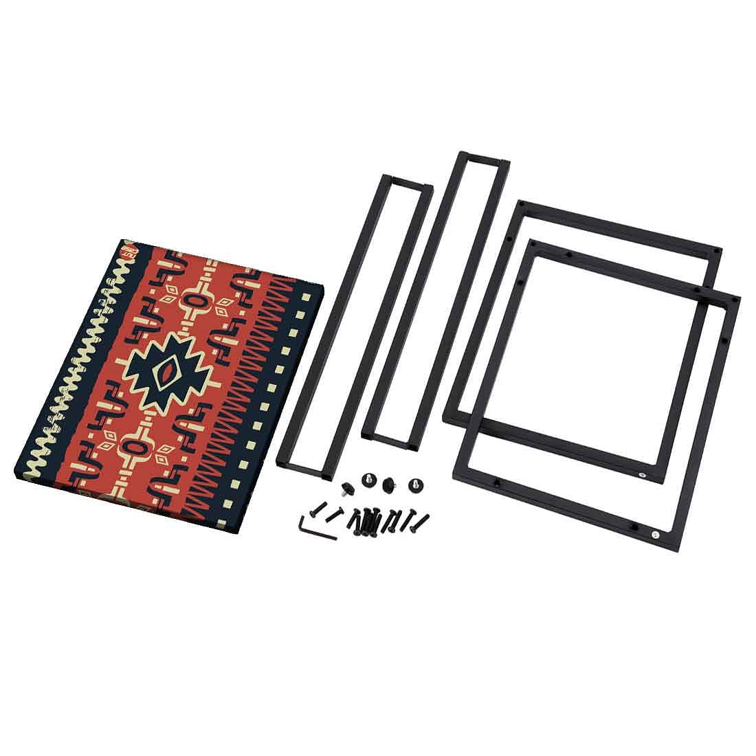 C SideTable For Sofa - Brown Mexican Pattern - Image 8