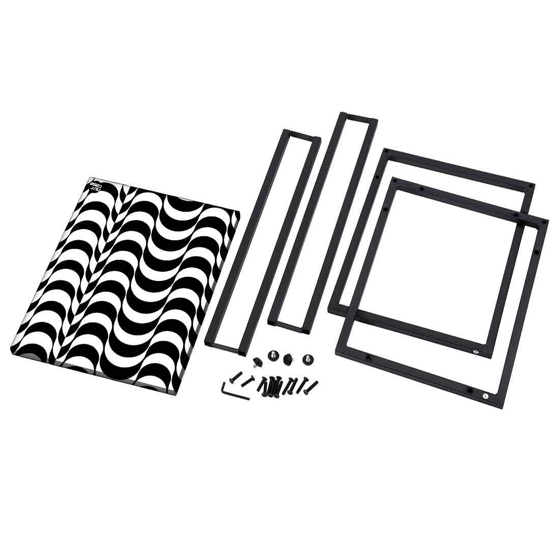 Designer High-field C Table -White Black Waves - Image 8