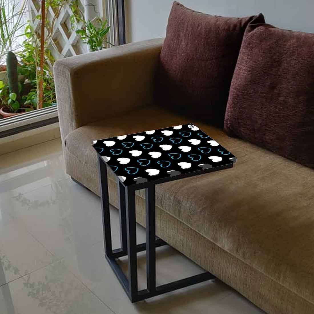 Beautiful Metal Sofa C Table - Heart