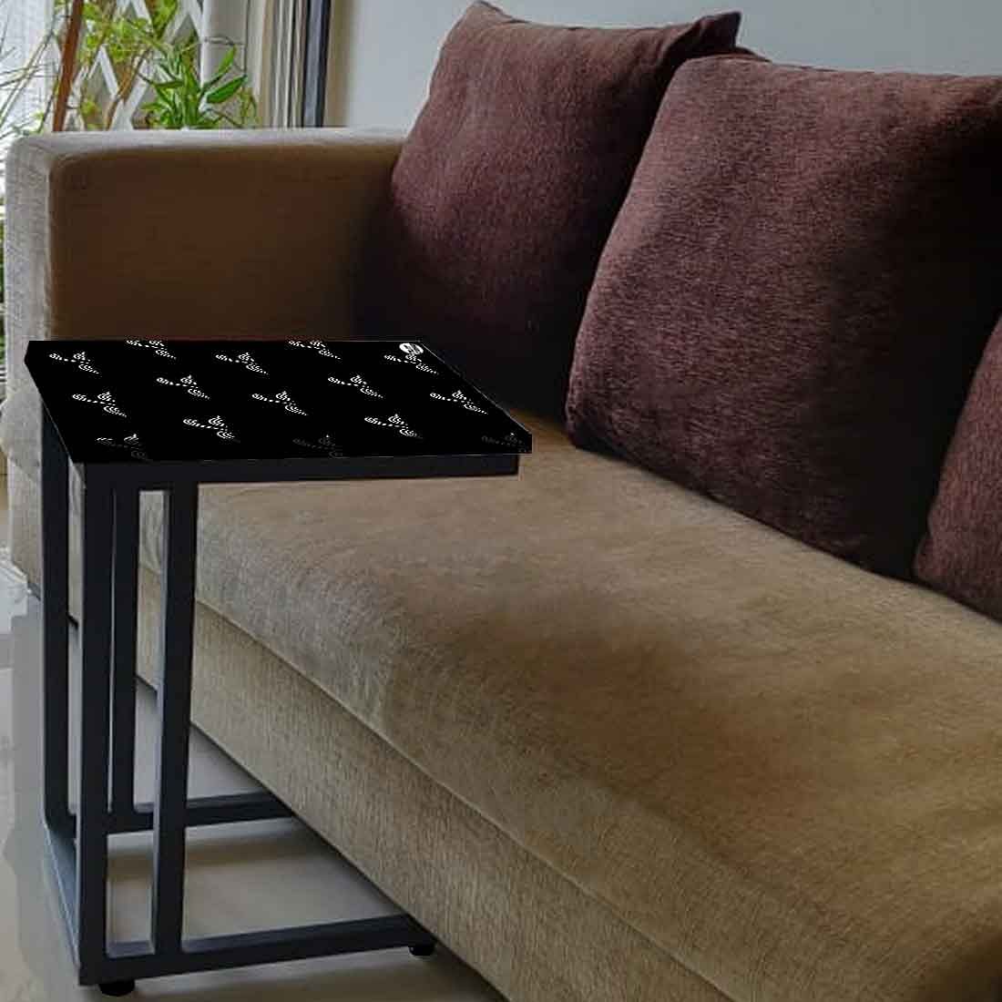 Designer Metal Sofa C Table -Mini White Wave - Image 3