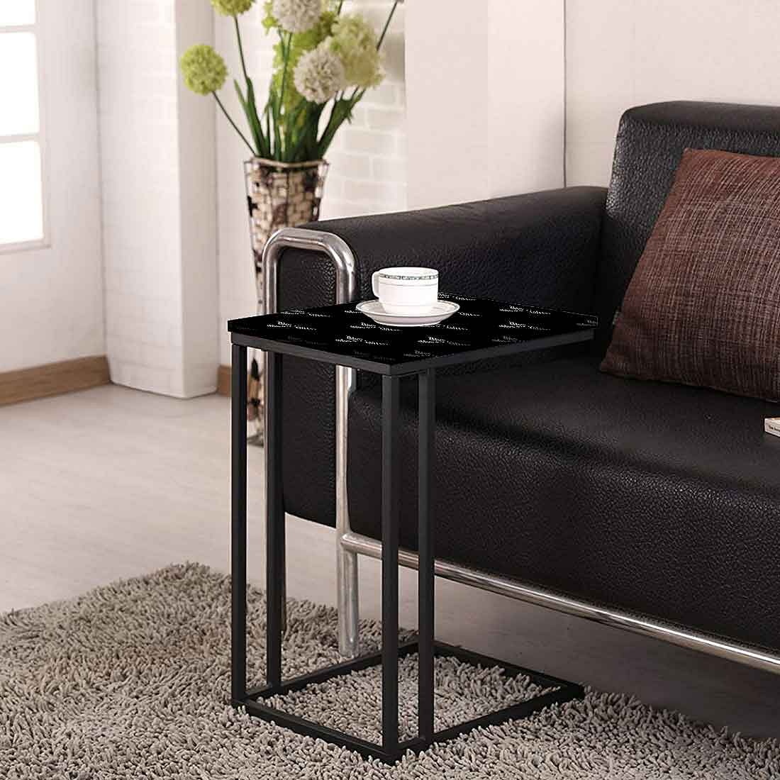Designer Metal Sofa C Table -Mini White Wave - Image 4