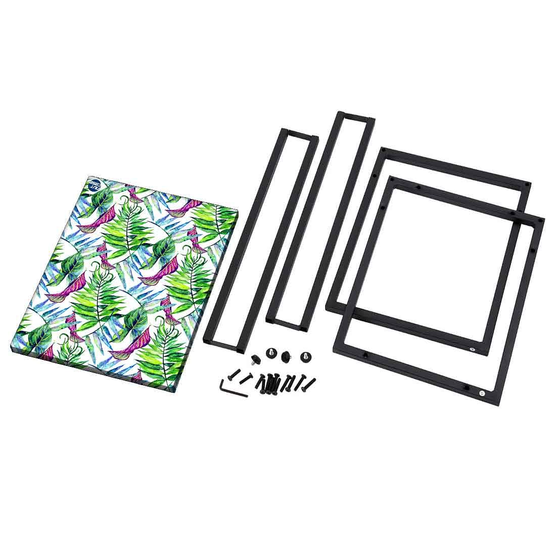 New Black Metal C Table - Green Purple Leaf - Image 8