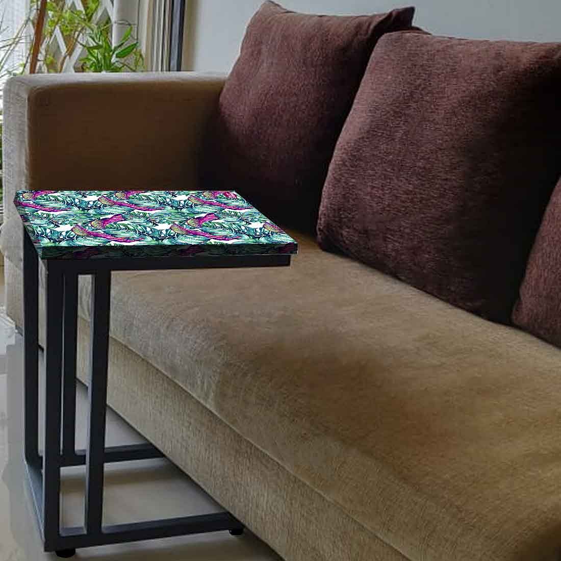 Beautiful C Shaped Table - Tropical Leaf - Image 3